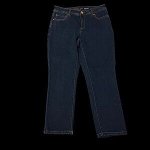 INC Women’s Size 6 Curvy Fit Skinny Jeans – Dark Wash Stretch Denim